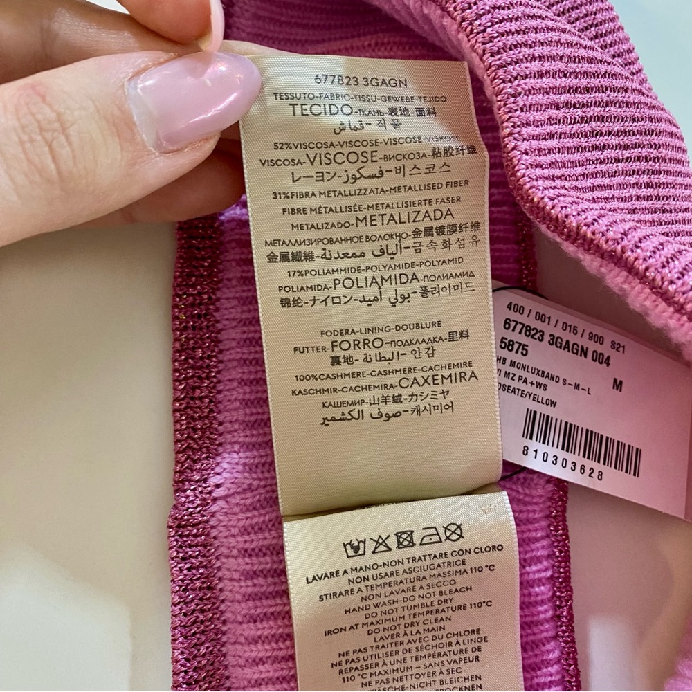 Gucci GG Logo Cashmere Blend Headband - Picture 7 of 9